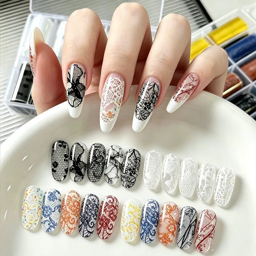MAFANAILS Nageltransferfolien, Blumenmuster, 10 Rollen, Unisex - Bild 4