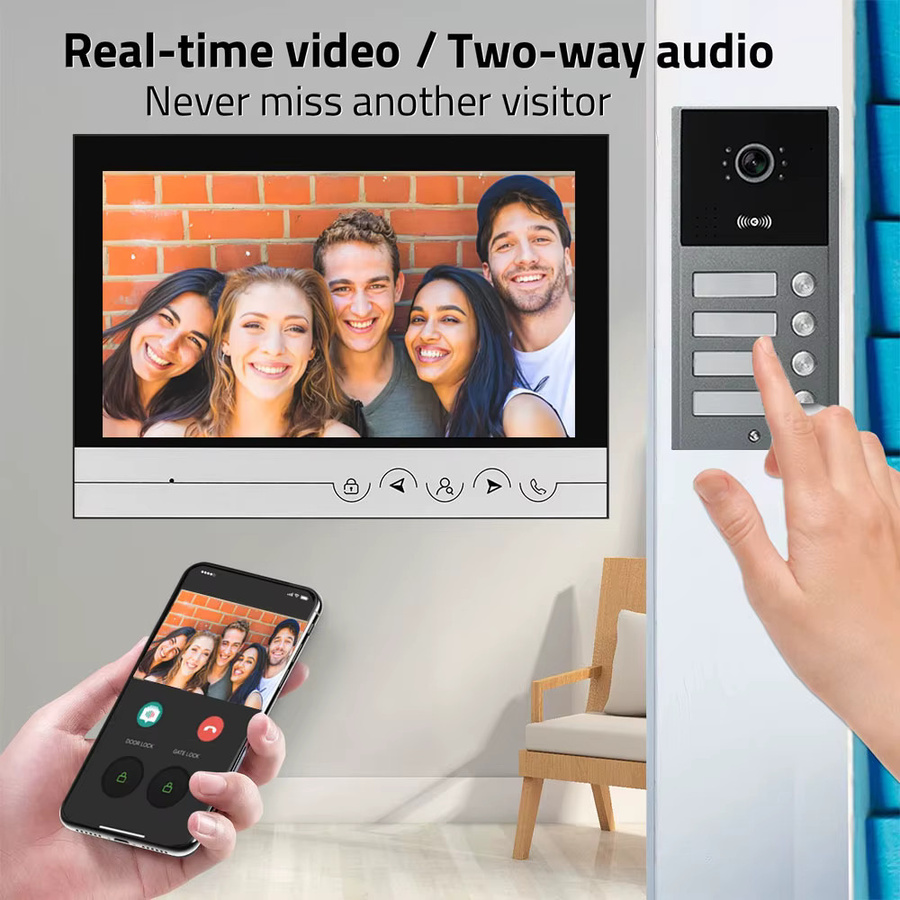 ACDML WLAN Video-Gegensprechanlage mit 9-Zoll-LCD-Display und RFID-Karten-Entriegelung - Bild 3