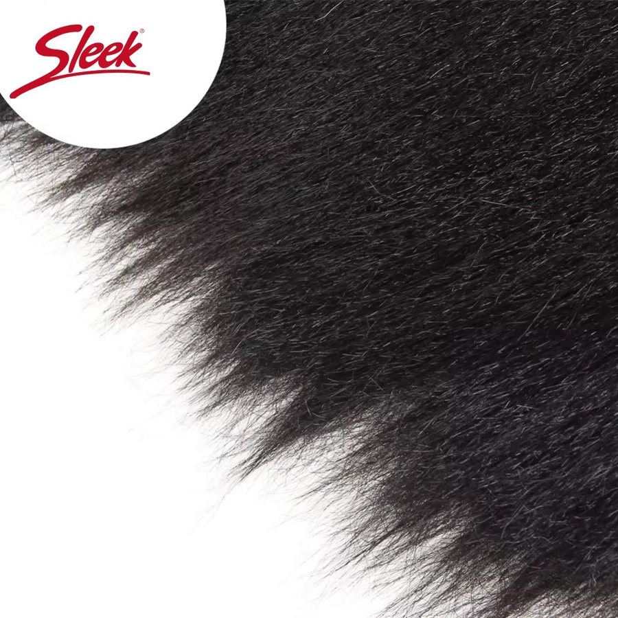 Yaki Straight Remy Hair Webbündel, 3-teilig, Schwarz und Braun - Bild 3