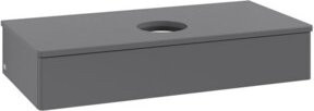V&B Waschtischunterschrank Antao mit Beleuchtung, Anthrazit lackiert, B/T/H: 100 x 50 x 19 cm - Bild 1