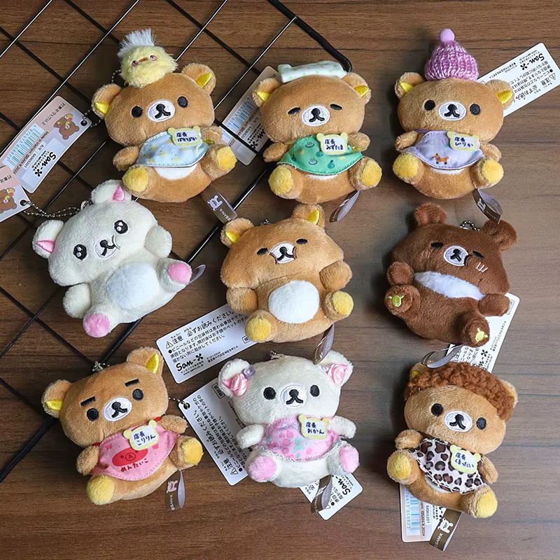 52TOYS Rilakkuma Mini-Plüschbär, Stofftier Schlüsselanhänger, Braun - Bild 2