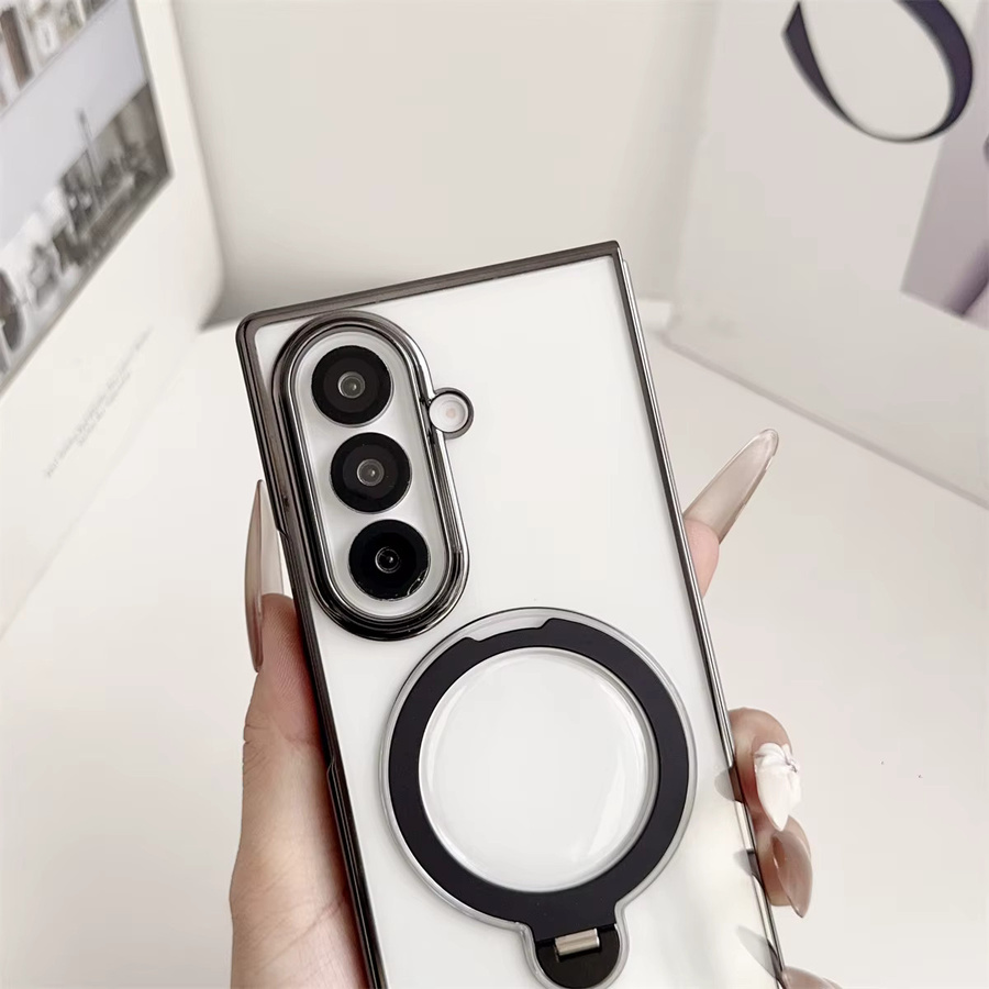 Transparente Handyhülle mit 360-Grad-Drehhalterung und MagSafe magnetischer Ladefunktion für Samsung Galaxy Z Fold 7 6 5 4 - Bild 2