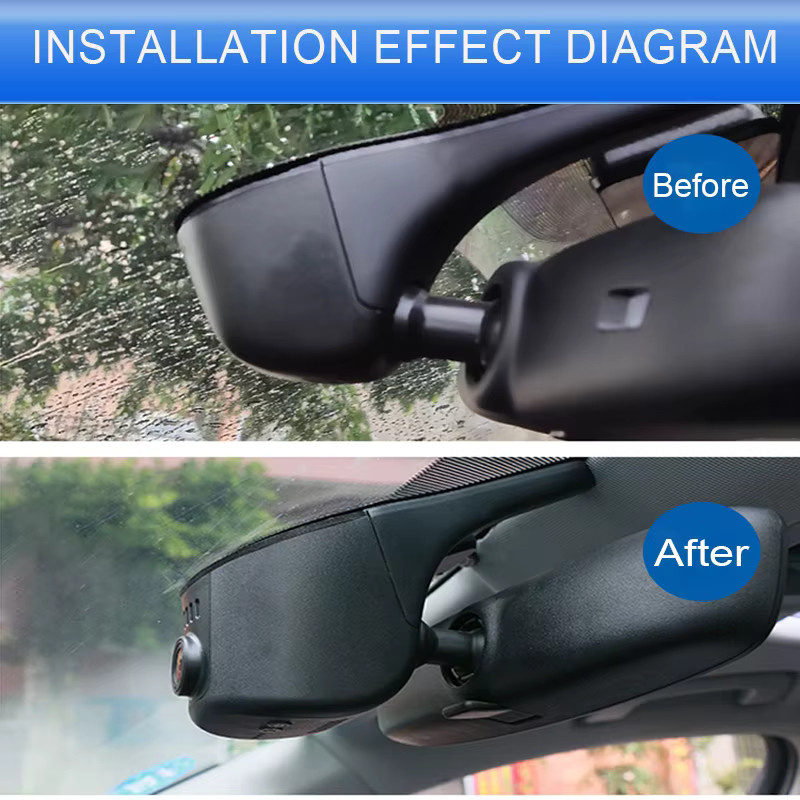 Grecoreal Dashcam 4K mit Wi-Fi, Front- und Rückkamera, Schwarz, für BMW 5er Serie G30/G31 2018-2023 - Bild 3