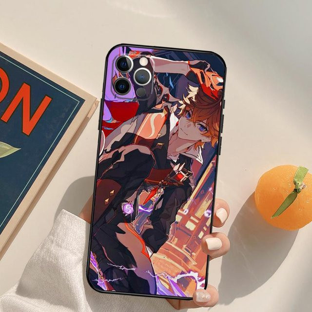 Tartaglia Genshin Impact Handyhülle für iPhone 16 15 14 13 12 11 Pro Max Plus Mini XR in Multicolor - Bild 1