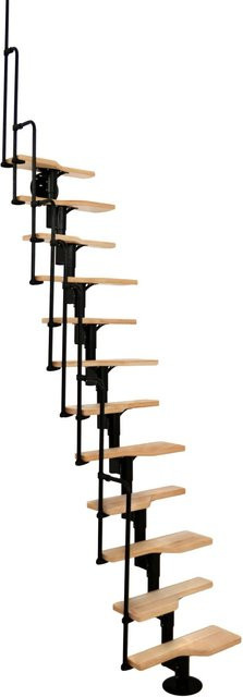 Minka Twister Wendeltreppe aus Buche in Schwarz für eine Raumhöhe bis 293 cm - Bild 1
