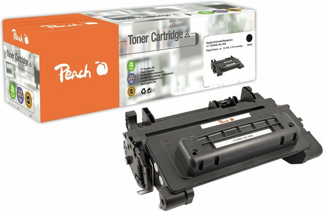Peach HP 90A Toner Schwarz CE390A für HP LaserJet Enterprise 600 M 601 dn und M 601 m (wiederaufbereitet) - Bild 1