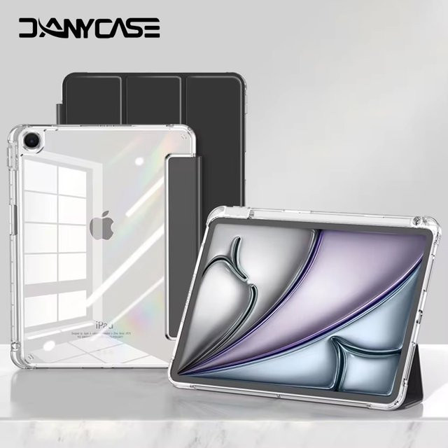 DANYCASE Transparente Hülle für iPad Pro 13 Zoll 11 Zoll M4, iPad Air 11 Zoll 13 Zoll M2, iPad 10. Generation 10.9, iPad Air 4/5 sowie iPad 7/8/9 10.2 und 5/6 9,7 Zoll in Blau - Bild 1