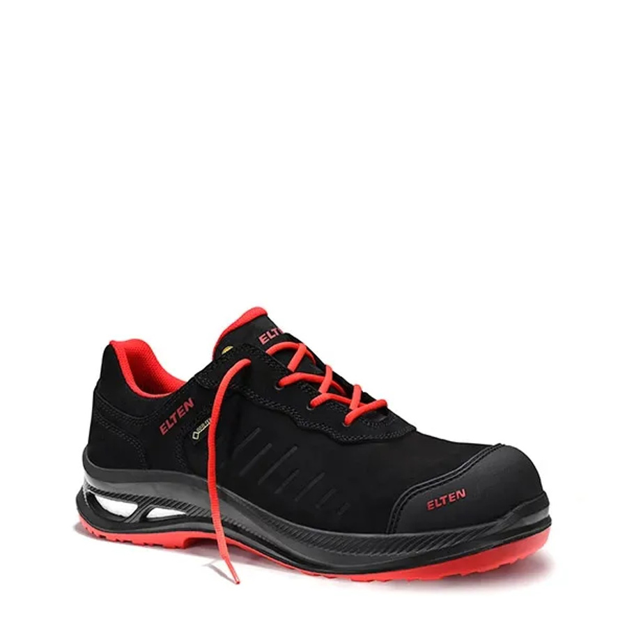 Elten Sicherheitshalbschuh Stewart Xxg Pro GTX Nubukleder Schwarz-Rot S3 ESD Größe 39 - Bild 2