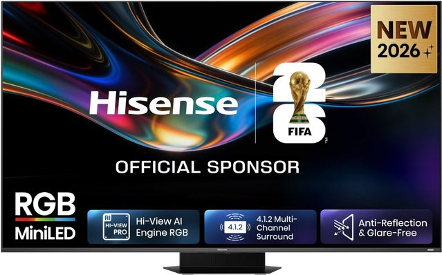 Hisense 65UR9DS MiniLED Smart TV 4K Ultra HD in Anthrazit - Bild 1