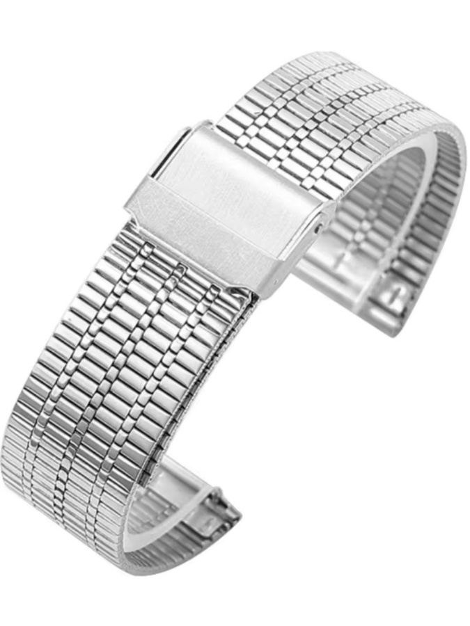 Zhangeer Uhrenarmband Edelstahl, Milanaise, Silber, Unisex, 20mm 22mm - Bild 3
