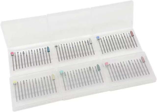 Nagel-Diamant-Hartmetall-Nagelhautentferner-Bohrer Set, 14 Stück, Unisex - Bild 1