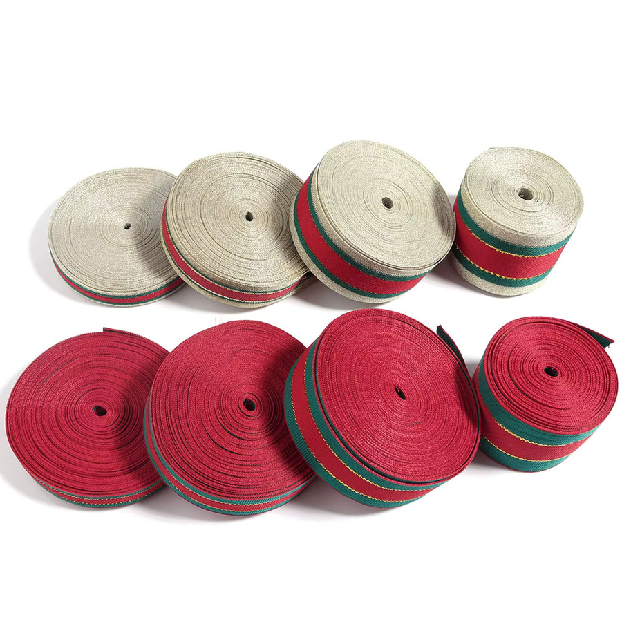 Satinbänder für Bastelarbeiten und Dekoration in Rot und Grün für Weihnachten, Hochzeit und Party, Breite: 10 mm, 15 mm, 25 mm oder 38 mm - Bild 6
