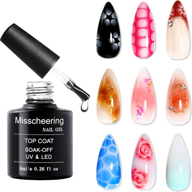 Misscheering Nagelkunstgel mit Marmor-Farbverlauf, 8 ml, glänzend - Bild 1