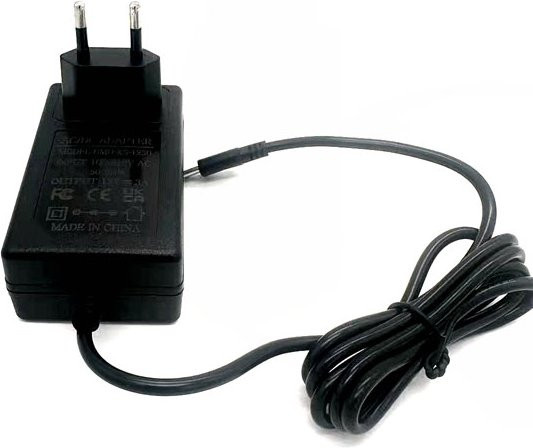 Universal Netzteil Ladegerät Adapter mit USB-C und DC 5,5mm x 2,1mm / 5,5mm x 2,5mm für AOC Monitore und LCD, 12V 3A, Schwarz - Bild 1
