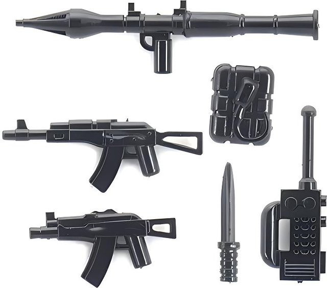 Militärwaffen-Pack Armee-Waffe Mini-Actionfiguren Zubehör, ab 14 Jahre - Bild 1