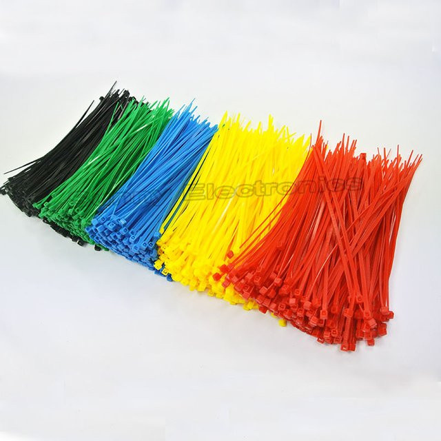 DBWLI Kabelbinder aus Kunststoff in Bunt, 100 Stück, Breite: 2 mm, Länge: 100 mm - Bild 1