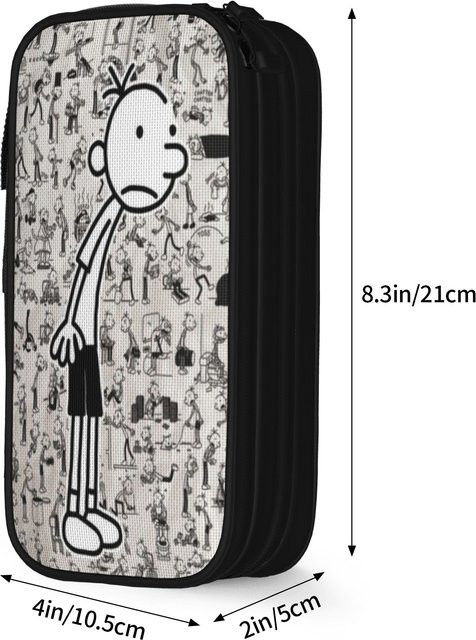 Fancy Style Studio Stiftebox Tagebuch eines Wimpy mit großer Kapazität und Doppelschicht, Mehrfarbig - Bild 1