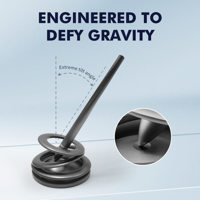 Magnetisches Levitations-Stift-Set in Schwarz aus Metall für Büro und Home Office als Stressrelief-Spielzeug - Bild 1