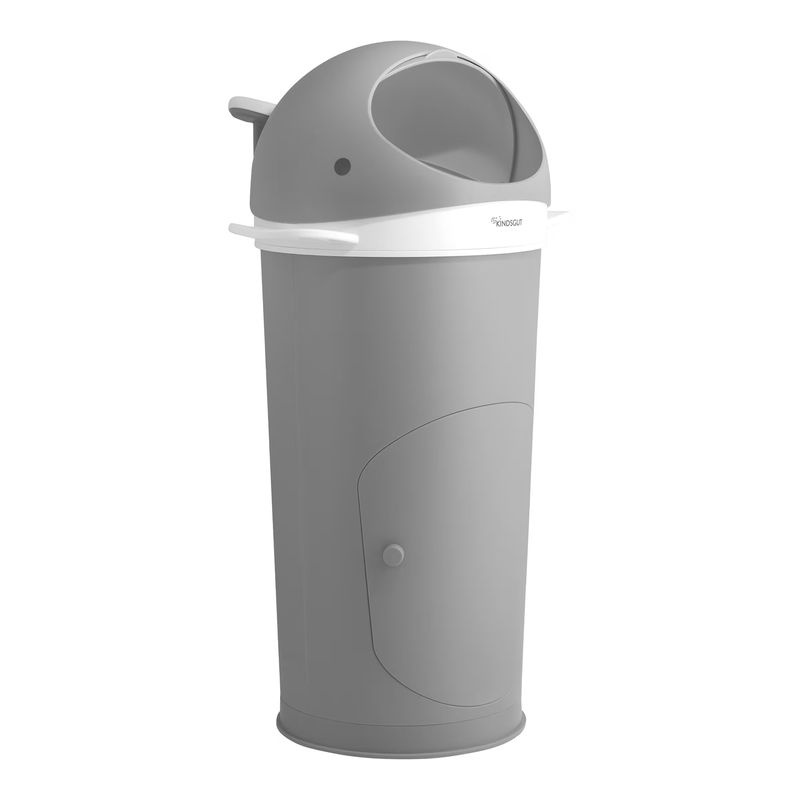 Kindsgut Windeleimer Wal in Grau mit Cassette Twist und rutschfestem Stand - Bild 2