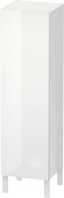 Duravit L-Cube Halbhochschrank Weiß Hochglanz mit Tür rechts, B/T/H: 40 x 36,3 x 132 cm - Bild 1