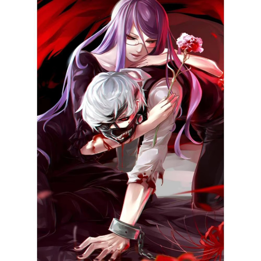 Tokyo Ghoul Manga-Poster von Bilibili, selbstklebender Papierdruck, mehrfarbig, rechteckig - Bild 7