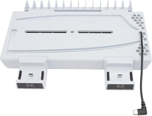 OutsideWorld RGB-Kühlbasis und Doppelladestation für Gamecontroller in Weiß - Bild 1