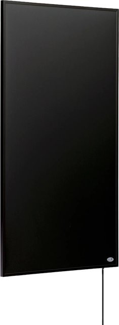 Könighaus Infrarotheizung Black Edition 1.000 W in Schwarz mit Kabelausgang Hoch Rechts - Bild 1
