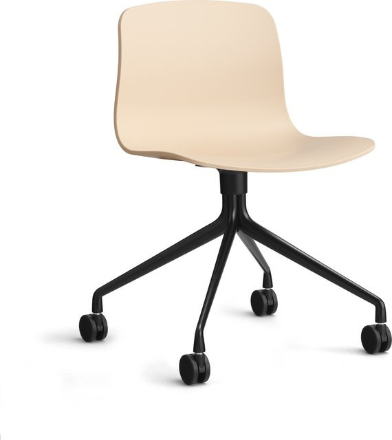 HAY About A Chair AAC 14 Drehstuhl in Orange mit Rollen - Bild 1