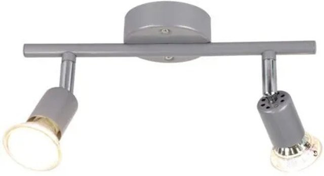 NETTLIFE Deckenstrahler aus Metall in Silber mit verstellbarem LED-Leuchtmittel (GU10) - Bild 1