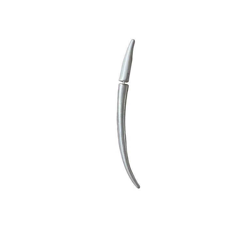 ZHUHE Ohrstecker, gebogene Mond-Struktur, Unisex - Bild 6
