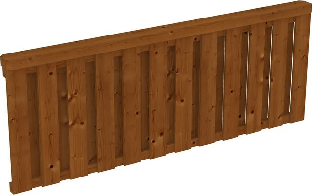 Skan Holz Brüstung Deckelschalung aus Douglasie in Nussbaum, B: 220 cm, H: 84 cm - Bild 1