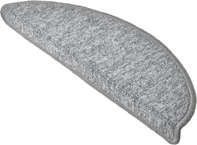 Beautissu ProStair Treppenstufenmatten Halbrund, 15 Stück, Hellgrau, B: 55 cm - Bild 1