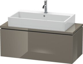 Duravit Waschtischunterschrank Compact L-Cube in Hochglanz mit einer Auszug, Breite: 102 cm, Tiefe: 47,7 cm, Höhe: 40 cm - Bild 1
