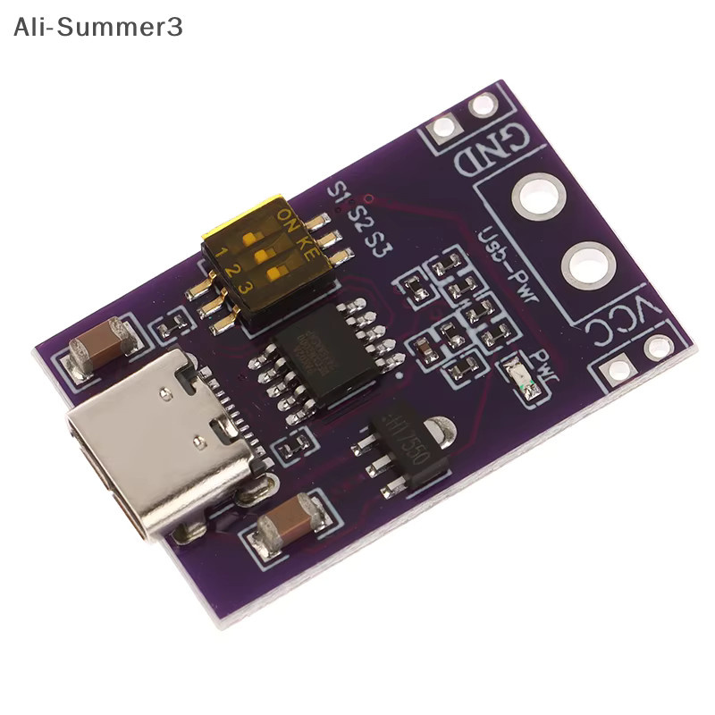 USB-C Schnelllade Decoy Trigger mit PD/QC/AFC Unterstützung für feste Spannungsausgänge 5V 9V 12V 15V 20V in Lila - Bild 2