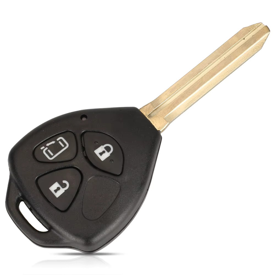 Jingyuqin Fernbedienung Autoschlüssel für Toyota Alphard 2005-2009, 314,3 MHz, 4D67 Chip, 3/4 Tasten, Schwarz - Bild 1