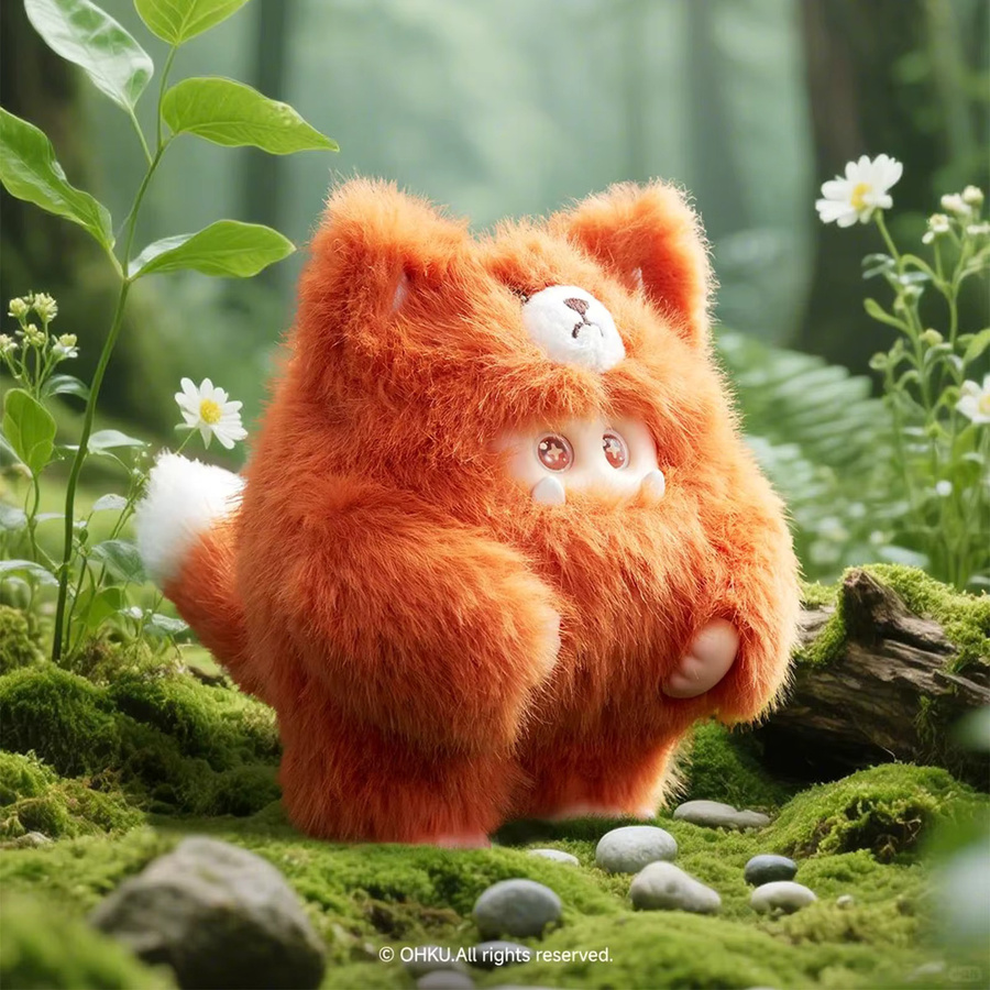 52TOYS Giggle Monster Furry Forest, Plüsch Rucksack Anhänger, Einzelfigur - Bild 2