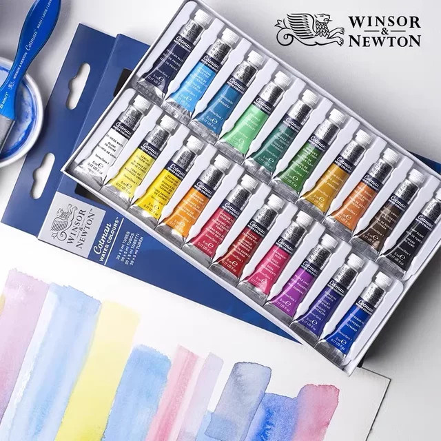 Winsor & Newton Cotman Aquarell Farbset mit 17 Farben in 5ml Röhren, Multicolour - Bild 1
