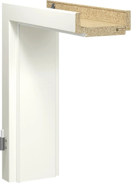GetaDoor Türzarge in Brillant Weiß, modern, DIN Links, Höhe: 198,5 cm, Breite: 73,5 cm, Tiefe: 8 cm - Bild 1