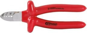KS Tools CLASSIC Elektriker-Seitenschneider 1000V aus Stahl in Rot, Länge: 175 mm - Bild 1