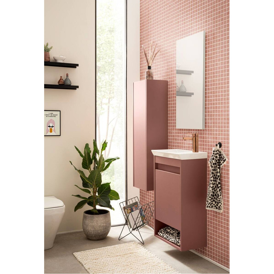 Schildmeyer Highboard Avio Mauve-Braun Wandmontage B/H/T: 30,2 x 106,0 x 30,2 cm - Bild 3