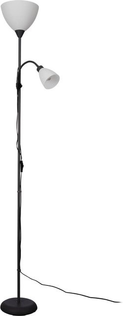 Eglo Stehleuchte Montanini-E in Schwarz, 2-flammig, Durchmesser: 22,5 cm, Höhe: 176 cm - Bild 1