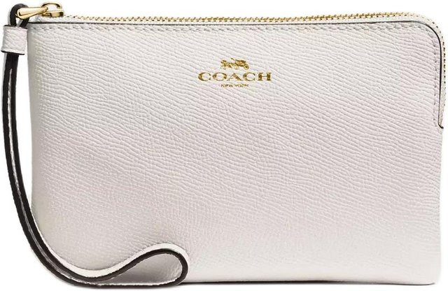 Coach Clutch Geldbörse Leder, Weiß, Damen - Bild 1