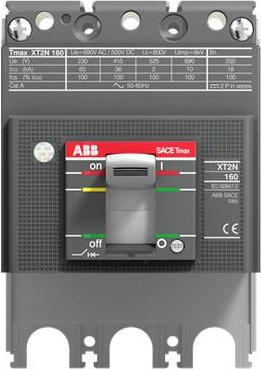 ABB XT2V 160 Leistungsschalter in Grau mit einer maximalen Schaltspannung von 220 V/AC und 690 V/AC - Bild 1