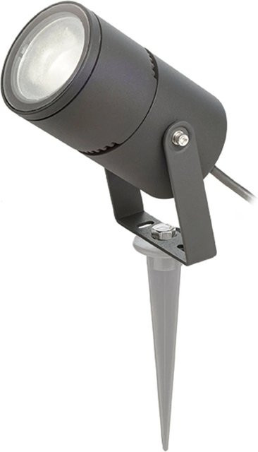 Rendl Aussenleuchte Ross LED Gartenleuchte mit Satinglas in Anthrazitgrau 9 W IP65 mit Erdspieß - Bild 1