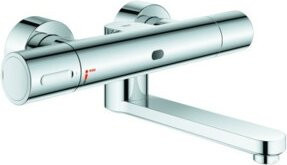 Grohe Eurosmart CE Infrarot-Waschtischarmatur mit Sensor, Thermostat und Schwenkauslauf, Chrom - Bild 1