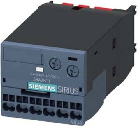 Siemens 3RA2811-2CW10 Zeitrelais in Grau zur DIN-Schienen-Montage - Bild 1
