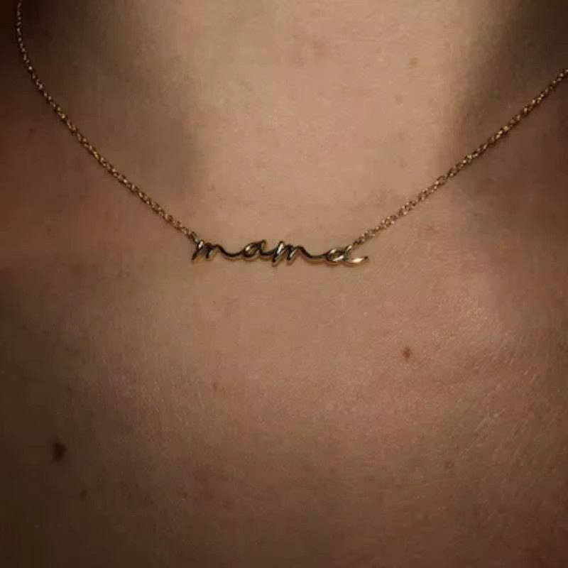 BAUTOBVC Halskette Edelstahl, Gold, Damen, Minimalistisch - Bild 3