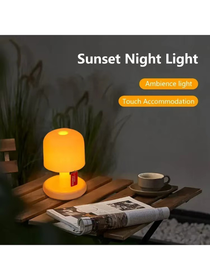 GGBEE Mini-Pilz-LED-Nachtlicht USB-aufladbar und dimmbar als kreative Dekoration für Schlafzimmer und Kaffeebars - Bild 4