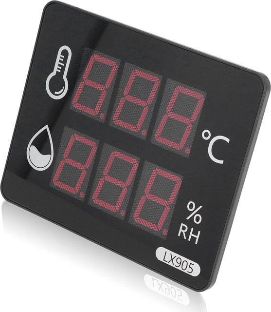 Sonoff Digitales Thermometer und Hygrometer mit LED-Anzeige in Schwarz - Bild 1
