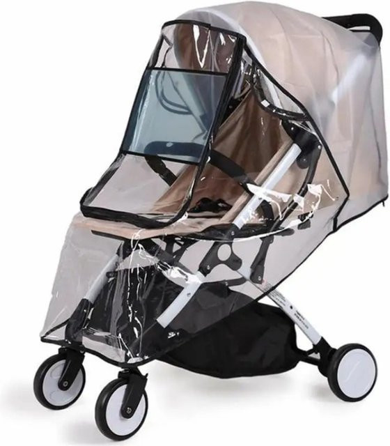 Ardo Universeller Kinderwagen-Regenschutz in Transparent als Wetterschutz und Windschutz - Bild 1